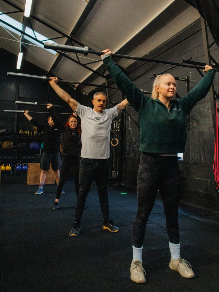 Weightlifting session at Motion CrossFit GU1 in Guildford