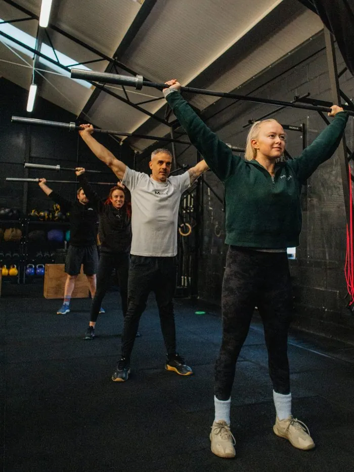 Weightlifting session at Motion CrossFit GU1 in Guildford